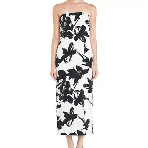 Endless Rose Strapless Black and White Dress
